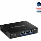 TRENDnet 5-Port 10G Switch - 5 Ports - 10 Gigabit Ethernet - 10GBase-T - 2 Layer Supported - Power Adapter - 11.90 W Power Consumption - Twisted Pair - Compact - Lifetime Limited Warranty