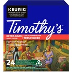 Timothy's K-Cup Parisian Nights Extra Dark Roast Coffee - Compatible with Keurig Brewer - Dark - 24 / Box