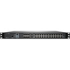 SonicWall NSa 5700 Network Security/Firewall Appliance - Intrusion Prevention - 26 Port - 10/100/1000Base-T, 10GBase-X, 10GBase-T - 10 Gigabit Ethernet - AES (192-bit), DES, MD5, AES (256-bit), 3DES, AES (128-bit), SHA-1 - 4000 VPN - 26 x RJ-45 - 6 Total Expansion Slots - 2 Year Essential Protection Service Suite - 1U - Rack-mountable - TAA Compliant
