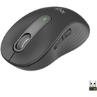 Logitech Signature M650 Wireless Mouse - For Small to Medium Sized Hands, 2-Year Battery, Silent Clicks, Customizable Side Buttons, Bluetooth, Multi-Device Compatibility (Graphite) - Optical - Wireless - Bluetooth/Radio Frequency - Graphite - USB - 2000 dpi - Scroll Wheel - 5 Button(s) - 5 Programmable Button(s) - Medium Hand/Palm Size