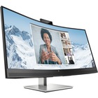 HP E34m G4 34" Webcam WQHD Curved Screen LCD Monitor - 21:9 - Black - 34" (863.60 mm) Class - Vertical Alignment (VA) - LED Backlight - 3440 x 1440 - 16.7 Million Colors - 400 cd/m - 5 ms - 75 Hz Refresh Rate - HDMI - DisplayPort - USB Hub