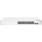 Aruba Instant On 1830 24G 2SFP Switch - 24 Ports - Manageable - Gigabit Ethernet - 10/100/1000Base-T, 100/1000Base-X - 2 Layer Supported - Modular - 2 SFP Slots - 7.80 W Power Consumption - Twisted Pair, Optical Fiber - Rack-mountable, Cabinet Mount, Table Top, Wall Mountable, Under Table - Lifetime Limited Warranty
