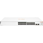 Aruba Instant On 1830 24G 12p Class4 PoE 2SFP 195W Switch - 24 Ports - Manageable - Gigabit Ethernet - 1000Base-T, 1000Base-X - 2 Layer Supported - Modular - 2 SFP Slots - 244.60 W Power Consumption - 195 W PoE Budget - Optical Fiber, Twisted Pair - PoE Ports - 1U High - Rack-mountable, Cabinet Mount, Table Top, Wall Mountable - Lifetime Limited Warranty
