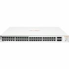 Aruba Instant On 1830 48G 24p Class4 PoE 4SFP 370W Switch - 48 Ports - Manageable - Gigabit Ethernet - 1000Base-T, 1000Base-X - 2 Layer Supported - Modular - 4 SFP Slots - 462.50 W Power Consumption - 370 W PoE Budget - Optical Fiber, Twisted Pair - PoE Ports - 1U High - Rack-mountable, Cabinet Mount, Table Top, Wall Mountable - Lifetime Limited Warranty