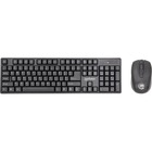 Manhattan Wireless Keyboard And Optical Mouse Set - USB 1.1 Wireless RF - English - Black - USB 1.1 Wireless RF Mouse - Optical - 1600 dpi - 4 Button - Scroll Wheel - Black - AAA, AA - Compatible with Computer for Windows, Mac OS - Retail
