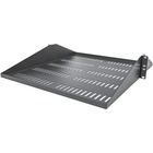 StarTech.com 2U Vented Server Rack Cabinet Shelf - Fixed 20" Deep Cantilever Rackmount Tray for 19" Data/AV/Network Enclosure w/Cage Nuts - 2U 19in vented server rack cabinet shelf/rackmount cantilever tray 20in deep - Universal fit in existing EIA/ECA-310 data/network racks - w/mounting hardware - Easy to install - Durable SPCC commercial cold-rolled steel 200lb weight cap.