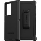OtterBox Defender Rugged Carrying Case (Holster) Samsung Galaxy S22 Ultra Smartphone - Black - Drop Resistant, Bump Resistant, Dirt Resistant Port, Lint Resistant Port, Dirt Resistant, Dust Resistant Port, Scrape Resistant, Clog Resistant Port - Plastic Body - Holster - 7.10" (180.34 mm) Height x 3.87" (98.30 mm) Width x 1.37" (34.80 mm) Depth - 1 Pack