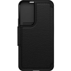 OtterBox Strada Carrying Case (Wallet) Samsung Galaxy S22 Smartphone, Cash, Card - Shadow Black - Drop Resistant - Metal, Polycarbonate, Leather Body - Holder - 5.96" (151.38 mm) Height x 2.99" (75.95 mm) Width x 0.69" (17.53 mm) Depth - Retail