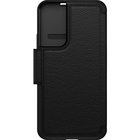 OtterBox Strada Carrying Case (Wallet) Samsung Galaxy S22+ 5G, Galaxy S22+ Cash, Card, Smartphone - Shadow Black - Drop Resistant - Metal, Polycarbonate, Leather Body - Holder - 6.41" (162.81 mm) Height x 3.19" (81.03 mm) Width x 0.69" (17.53 mm) Depth - Retail