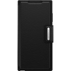 OtterBox Strada Carrying Case (Wallet) Samsung Galaxy S22 Ultra Smartphone, Cash, Card - Shadow Black - Drop Resistant - Metal, Leather Body - Holder - 6.64" (168.66 mm) Height x 3.29" (83.57 mm) Width x 0.75" (19.05 mm) Depth - Retail