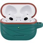 LifeProof W?KE Charging Case Apple AirPods - Down Under (Green/Orange) - Plastic Body - Carabiner Clip - 3.08" (78.23 mm) Height x 2.27" (57.66 mm) Width x 0.99" (25.15 mm) Depth - Retail