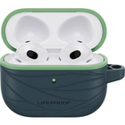LifeProof W?KE Charging Case Apple AirPods - Neptune (Blue/Green) - Scuff Resistant - Plastic Body - Carabiner Clip - 3.08" (78.23 mm) Height x 2.27" (57.66 mm) Width x 0.99" (25.15 mm) Depth - Retail