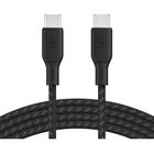 Belkin BoostCharge USB-C to USB-C Cable 100W - (2 meter / 6.6 foot, Black) - 6.6 ft USB-C Data Transfer Cable for MacBook, Chromebook, Notebook, iPad, MacBook Pro, PC - First End: 1 x USB 2.0 Type C - Second End: 1 x USB 2.0 Type C - 480 Mbit/s - Black