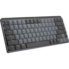 Logitech MX Mechanical Mini Minimalist Wireless Illuminated Keyboard (Linear) (Graphite) - Wireless Connectivity - Bluetooth/RF - 32.81 ft (10000 mm) - PC, Mac - Mechanical/MX Keyswitch - Graphite