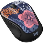 Logitech Design Collection Limited Edition Wireless Mouse with Colorful Designs - USB Unifying Receiver, 12 months AA Battery Life, Portable & Lightweight, Easy Plug & Play with Universal Compatibility - FOREST FLORAL - Travel Mouse - Optical - Wireless - Radio Frequency - 2.40 GHz - USB - 1200 dpi - Scroll Wheel - 3 Button(s) - Small Hand/Palm Size - Symmetrical