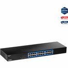 TRENDnet 24-Port Gigabit Switch - 24 Ports - Gigabit Ethernet - 1000Base-X - TAA Compliant - 2 Layer Supported - 14.24 W Power Consumption - Twisted Pair - 1U High - Rack-mountable - Lifetime Limited Warranty