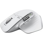 Logitech MX Master 3S Performance Wireless Mouse (Pale Grey) - Darkfield - Wireless - Bluetooth/Radio Frequency - 2.40 GHz - Rechargeable - Pale Gray - 1 Pack - USB - 8000 dpi - Scroll Wheel - 7 Button(s)