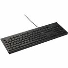 Kensington Wired Bilingual Keyboard - Cable Connectivity - USB Type A Interface - 105 Key - 8 Multimedia, Calculator, Email, Browser Hot Key(s) - English (US), French (Canada) - Notebook - PC, Mac - Membrane Keyswitch - Black