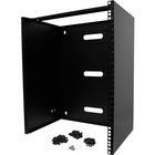 StarTech.com 14U Wall Mount Rack, 14in Deep, 19 inch Wall Mount Network Rack, Wall Mounting Patch Panel Bracket for Switch/IT Equipment - 14U Wall Mount rack for networking equipment - 19in wallmount patch panel bracket - Mount depth 14in - 77lb Capacity - Incl hardware for wall mounting (mount holes 16in apart) and equipment install - Durable cold rolled steel - Lifetime Warranty