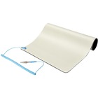 StarTech.com 11x18in Anti Static Mat, ESD Mat for Electronics Repair on Tables or Desks, Flexible Work Pad, Detachable Grounding Wire - The ESD mat helps prevent damage from an electrostatic discharge. The size of the ESD table mat is 11x18in - The electrical grounding mat complies with ANSI/ESD S4.1 - Use the ESD table mat for computer repair/assembly, server rooms, lab testing