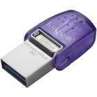 Kingston DataTraveler microDuo 3C USB Flash Drive - 128 GB - USB 3.2 (Gen 1) Type A, USB 3.2 (Gen 1) Type C - 200 MB/s Read Speed - 5 Year Warranty
