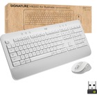 Logitech Signature MK650 Combo for Business Wireless Mouse and Keyboard Combo - USB Plunger Wireless Bluetooth/RF Keyboard - 118 Key - English (US) - Off White - USB Wireless Bluetooth/RF Mouse - 4000 dpi - Scroll Wheel - Off White - Symmetrical - AA - Compatible with PC, Mac