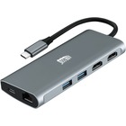 Adesso Docking Station - for Notebook/Tablet PC/Desktop PC/Smartphone - Memory Card Reader - SD, microSD (TransFlash) - 100 W - USB Type C - 2 Displays Supported - 4K, 8K - 3840 x 2160, 7680 x 4320 - 4 x USB Ports - 3 x USB 3.0 - 3 x USB Type-A Ports - USB Type-A - 1 x USB Type-C Ports - USB Type-C - 1 x RJ-45 Ports - Network (RJ-45) - 2 x HDMI Ports - HDMI - Wired - Gigabit Ethernet - Windows, macOS, Android