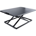 StarTech.com Standing Desk Converter for Laptop, Up to 8kg/17.6lb, Height Adjustable Laptop Riser, Table Top Sit Stand Desk Converter - This adjustable height desk offers six height settings and supports up to 17.6lb; The sit-to-stand desk area of 26.4x18.5in has room for a laptop/keyboard/mouse; The standing desk converter for laptop ships assembled and occupies 21.7x14.9in of space