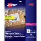 Avery® Multipurpose Label - 3 21/64" Width x 4" Length - Permanent Adhesive - Rectangle - Laser - White - Film - 6 / Sheet - 10 Total Sheets - 60 Total Label(s) - 60 / Pack - Scuff Resistant, Tear Resistant, Chemical Resistant, Heat Resistant, Cold Resistant, Smudge Resistant