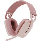 Logitech Zone Vibe 100 - Rose - Stereo - Wireless - Bluetooth - 98.4 ft - On-ear - Binaural - Noise Cancelling Microphone - Rose