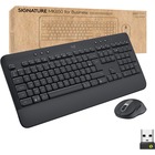 Logitech Signature MK650 Combo for Business Wireless Mouse and Keyboard Combo - USB Plunger Wireless Bluetooth/RF Keyboard - 118 Key - French - Graphite - USB Wireless Bluetooth/RF Mouse - 4000 dpi - Scroll Wheel - Graphite - AA - Compatible with PC, Mac