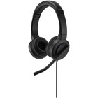 Kensington H1000 USB-C On-Ear Headset - Stereo - USB Type C - Wired - 32 Ohm - 20 Hz - 20 kHz - On-ear, Over-the-head - Binaural - Ear-cup - 6 ft Cable - Directional, Noise Cancelling Microphone - Black