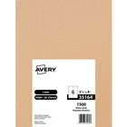 Avery® TrueBlock Multipurpose Label - 4" Height x 3 21/64" Width - Permanent Adhesive - Rectangle - Laser, Inkjet - Matte White - Paper - 6 / Sheet - 2500 / Pack - Jam-free, Smudge-free
