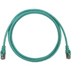 Tripp Lite N262-S07-AQ Cat6a STP Patch Network Cable - 7 ft Category 6a Network Cable for Network Device, Server, Switch, Router, Hub, Printer, Computer, Photocopier, Modem, PoE Device, Patch Panel, ... - First End: 1 x RJ-45 Network - Male - Second End: 1 x RJ-45 Network - Male - 10 Gbit/s - Patch Cable - Shielding - Nickel Plated Connector - Gold Plated Contact - CM - 28 AWG - Aqua