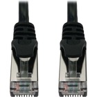 Tripp Lite N262-S07-BK Cat6a STP Patch Network Cable - 7 ft Category 6a Network Cable for Network Device, Server, Switch, Router, Hub, Printer, Computer, Photocopier, Modem, PoE Device, Patch Panel, ... - First End: 1 x RJ-45 Network - Male - Second End: 1 x RJ-45 Network - Male - 10 Gbit/s - Patch Cable - Shielding - Nickel Plated Connector - Gold Plated Contact - CM - 28 AWG - Black