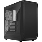 Fractal Design Focus 2 Computer Case - Tower - Black - Tempered Glass, Steel, Mesh - 4 x Bay - 2 x 5.51" (140 mm) x Fan(s) Installed - 0 - Mini ITX, Mini ATX, ATX Motherboard Supported - 6 x Fan(s) Supported - 0 x External 5.25" Bay - 0 x Internal 5.25" Bay - 2 x Internal 3.5" Bay - 2 x Internal 2.5" Bay - 7x Slot(s) - 2 x USB(s) - 1 x Audio In - 1 x Audio Out - Fan Cooler