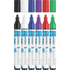 Schneider Paint-It 320 Paint Marker - Bullet Marker Point Style - Black, White, Blue, Violet, Red, Green Water Based Ink - 6 / Pack