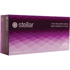 Stellar Examination Gloves - Small Size - Vinyl - Clear - Disposable - For Examination