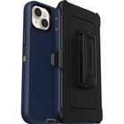 OtterBox Defender Rugged Carrying Case (Holster) Apple iPhone 14 Plus Smartphone - Blue Suede Shoes - Dirt Resistant, Bump Resistant, Scrape Resistant, Tear Resistant, Wear Resistant, Drop Resistant - Plastic, Plastic Body - Holster - 6.76" (171.70 mm) Height x 3.78" (96.01 mm) Width x 1.25" (31.75 mm) Depth - Retail