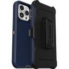 OtterBox Defender Rugged Carrying Case (Holster) Apple iPhone 14 Pro Max Smartphone - Blue Suede Shoes - Bump Resistant, Tear Resistant, Drop Resistant, Dirt Resistant, Wear Resistant, Scrape Resistant - Synthetic Rubber, Plastic Body - Holster - 6.87" (174.50 mm) Height x 3.75" (95.25 mm) Width x 1.31" (33.27 mm) Depth - Retail