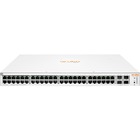 Aruba Instant On 1930 48G Class4 PoE 4SFP/SFP+ 370W Switch - 48 Ports - Manageable - Gigabit Ethernet, 10 Gigabit Ethernet - 10/100/1000Base-T, 10GBase-X - 4 Layer Supported - Modular - 520 W Power Consumption - 370 W PoE Budget - Optical Fiber, Twisted Pair - PoE Ports - 1U High - Rack-mountable, Wall Mountable, Table Top, Cabinet Mount, Under Table - Lifetime Limited Warranty