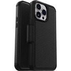 OtterBox Strada Carrying Case (Folio) Apple iPhone 14 Pro Max Cash, Card, Smartphone - Shadow - Drop Resistant - Metal, Polycarbonate, Genuine Leather Body - Holder - 6.46" (164.08 mm) Height x 3.31" (84.07 mm) Width x 0.50" (12.70 mm) Depth - 1 Unit