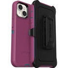 OtterBox Defender Rugged Carrying Case (Holster) Apple iPhone 14, iPhone 13 Smartphone - Canyon Sun (Pink) - Bump Resistant, Tear Resistant, Drop Resistant, Dirt Resistant, Wear Resistant, Scrape Resistant, Clog Resistant Port, Lint Resistant Port, Dust Resistant Port, Dirt Resistant Port - Plastic, Synthetic Rubber, Plastic Body - Holster, Belt Clip - 6.33" (160.78 mm) Height x 3.51" (89.15 mm) Width x 1.25" (31.75 mm) Depth - Retail