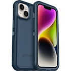 OtterBox Defender Series XT Rugged Carrying Case Apple iPhone 14, iPhone 13 Smartphone - Open Ocean (Blue) - Scrape Resistant, Dirt Resistant, Dirt Resistant Port, Bump Resistant, Drop Resistant - Plastic, Synthetic Rubber, Plastic Body - Lanyard Strap - 6.21" (157.73 mm) Height x 3.31" (84.07 mm) Width x 0.52" (13.21 mm) Depth - Retail
