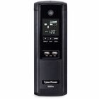 CyberPower Intelligent LCD BRG1500AVRLD2 1500VA Mini-tower UPS - Mini-tower - AVR - 8 Hour Recharge - 2 Minute Stand-by - 120 V AC Input - 120 V AC Output - Serial Port - 12 x NEMA 5-15R - 6 x Battery/Surge Outlet