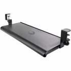 Under Desk Keyboard Tray, Clamp on Keyboard Holder, Up to 12kg/26.5lb, Height Adjustable, Ergonomic Sliding Keyboard Drawer - Sliding keyboard tray offers 3 heights (3.9/4.7/5.5in) - This black keyboard drawer extends up to 8.5" and the front is curved for comfort - The Clamp-on keyboard tray supports up to 26.5lb - The under desk keyboard tray area is 27.5x12.2in
