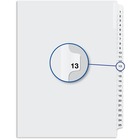 Davis Index Divider - Printed Tab(s) - 1/25 - Digit - 13 - 8.50" Divider Width x 11" Divider Length - White Divider - 25 / Pack