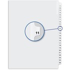 Davis Index Divider - Printed Tab(s) - 1/25 - Digit - 11 - 8.50" Divider Width x 11" Divider Length - White Divider - 25 / Pack