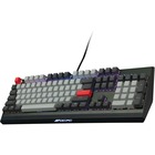 VisionTek OCPC Gaming - KR1 Premium Mechanical Keyboard - Cable Connectivity - USB Type A Interface - RGB LED - 104 Key - Rugged - PC - Mechanical Keyswitch - Black with Olive Aluminum