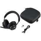 Kensington H3000 Bluetooth Over-Ear Headset - Google Assistant, Siri - Stereo - USB Type C - Wireless - Bluetooth - 98.4 ft - 32 Ohm - 20 Hz - 20 kHz - Over-the-ear, Over-the-head - Binaural - Ear-cup - Electret Condenser, Noise Cancelling Microphone - Noise Canceling - Black